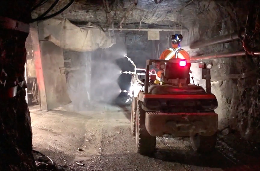 Underground Mine Dust Control - MineKleen by Midwest